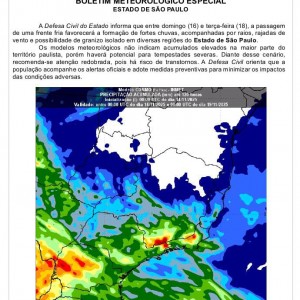 Previsão da Defesa Civil indica chuva nos próximos dias para a região de Presidente Prudente